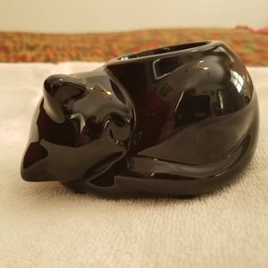 Black cat tealight holder